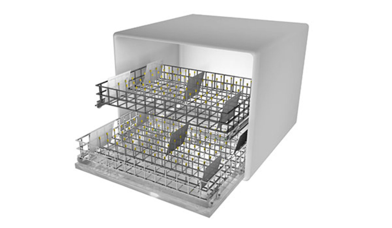 An empty cleaning system for cleaning printed circuit boards is shown. | © Zestron