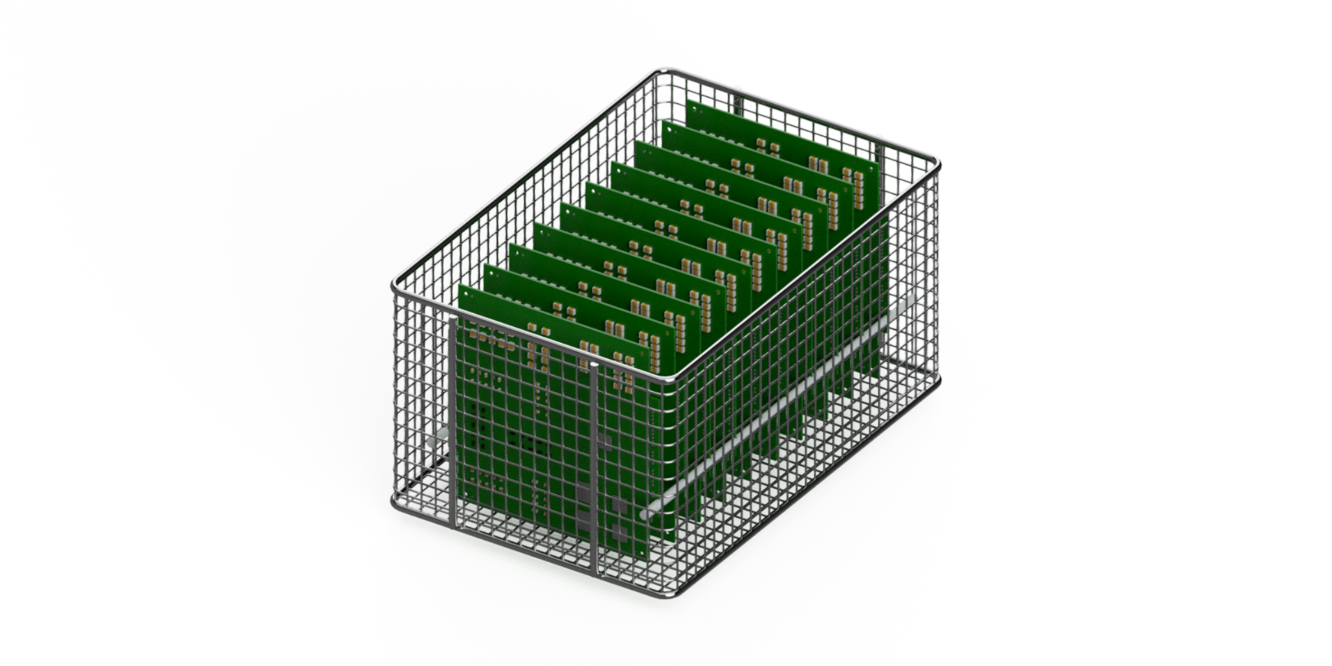 Warenträger für die Baugruppenreinigung geeignet für Batch- und Ultraschallanlagen | © @ZESTRON
