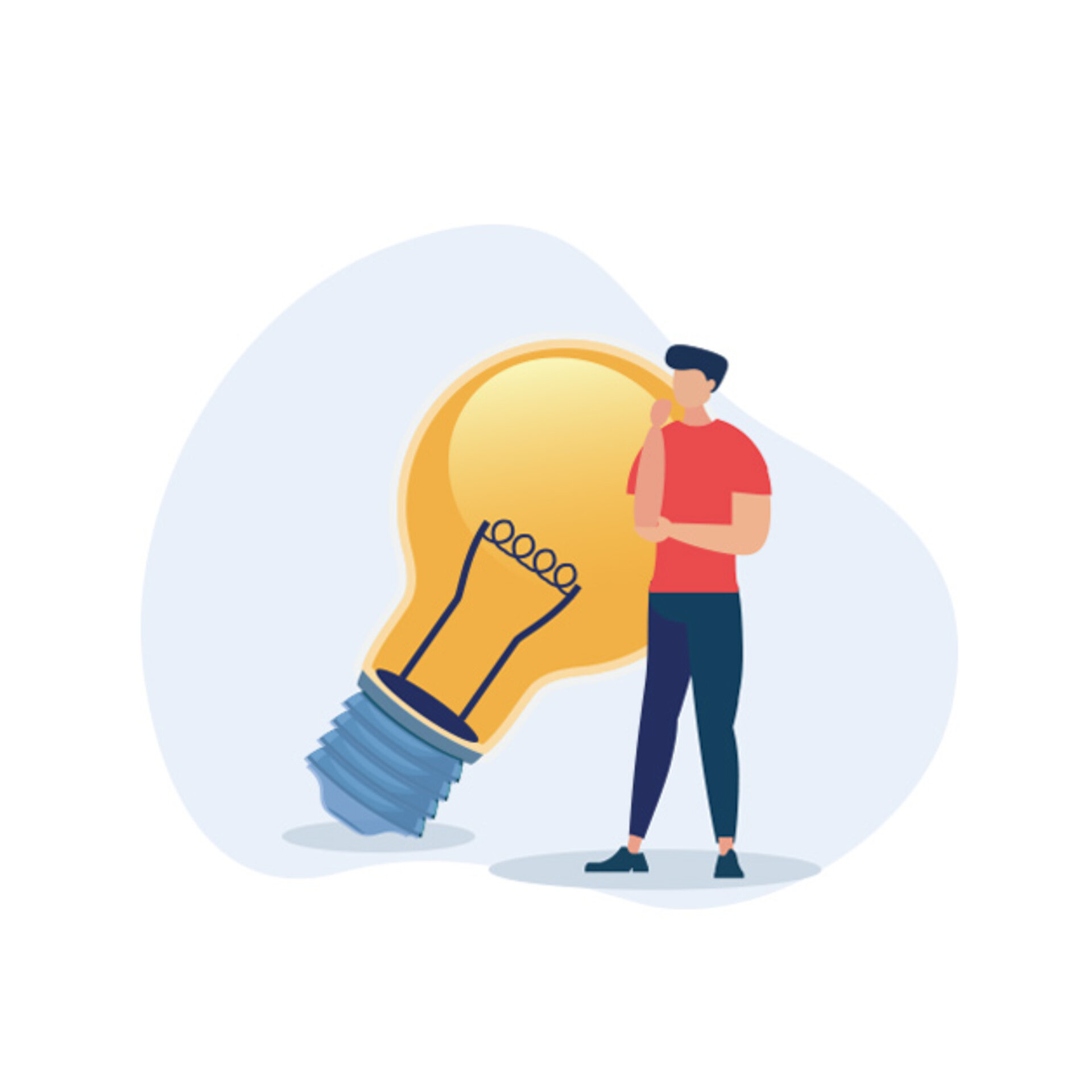 Das Bild zeigt eine Figur, die im Vordergrund steht, während im Hintergrund eine Glühbirne zu sehen ist. | © Zestron 