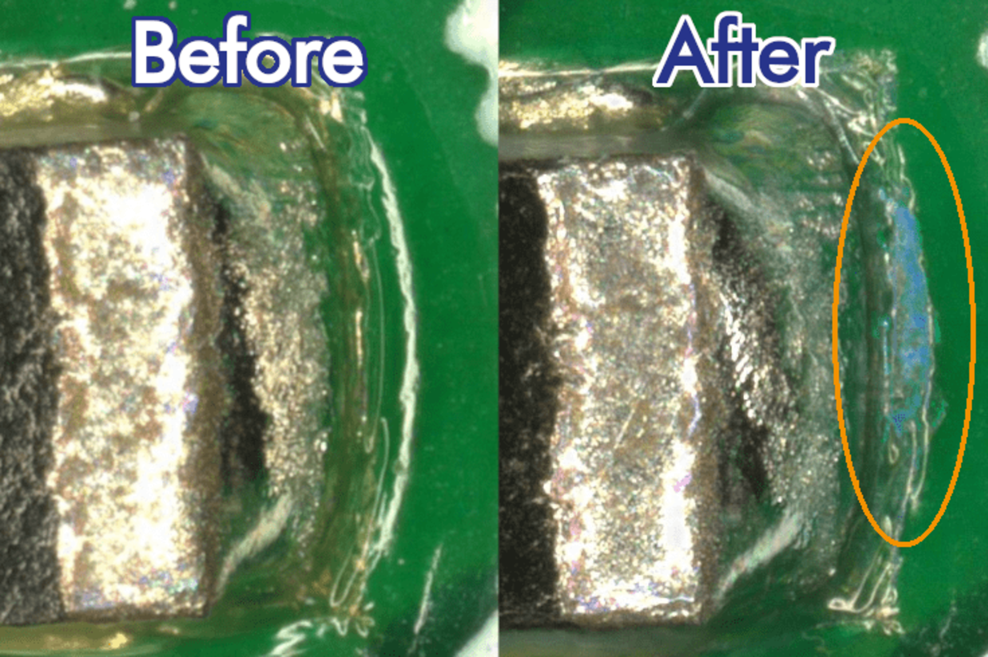 簡易・迅速・安価に フラックス残渣を目視できるツール フラックステスト