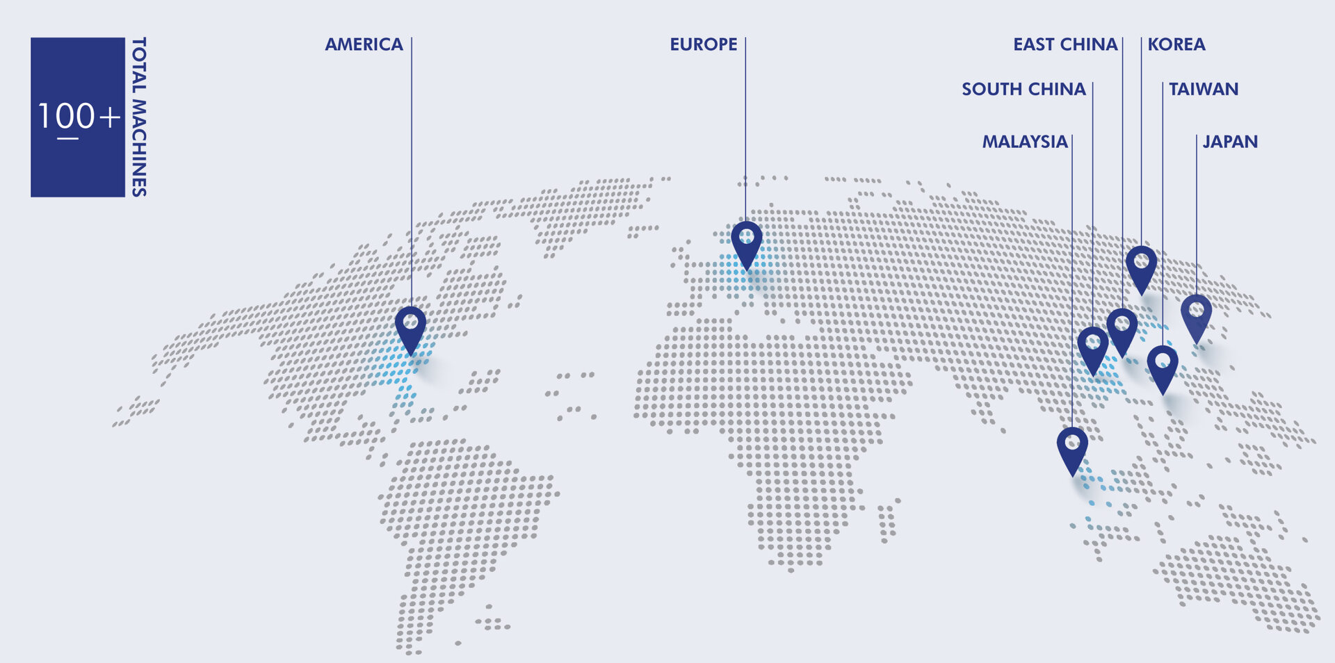 world map showing zestron locations 