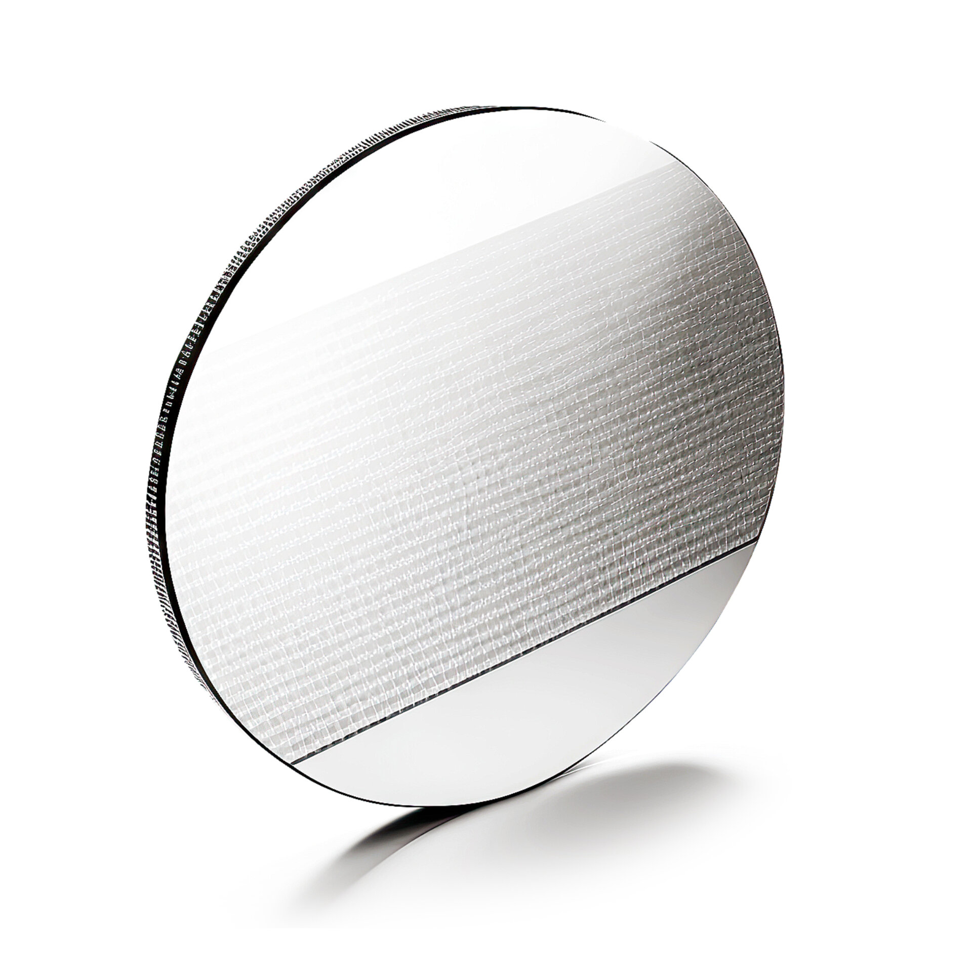 cleaned semiconductor wafer closeup 