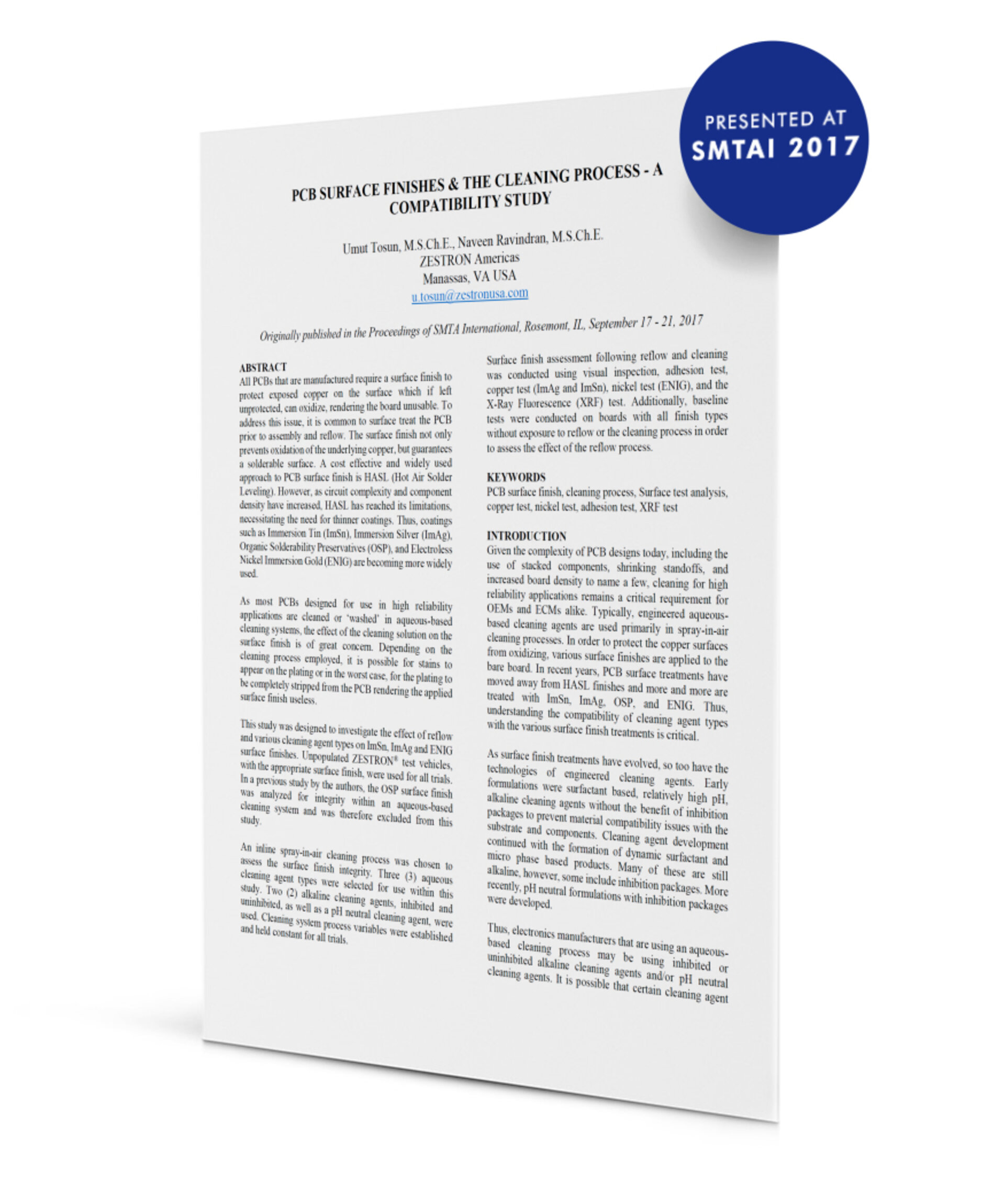 pcb surface finished paper 