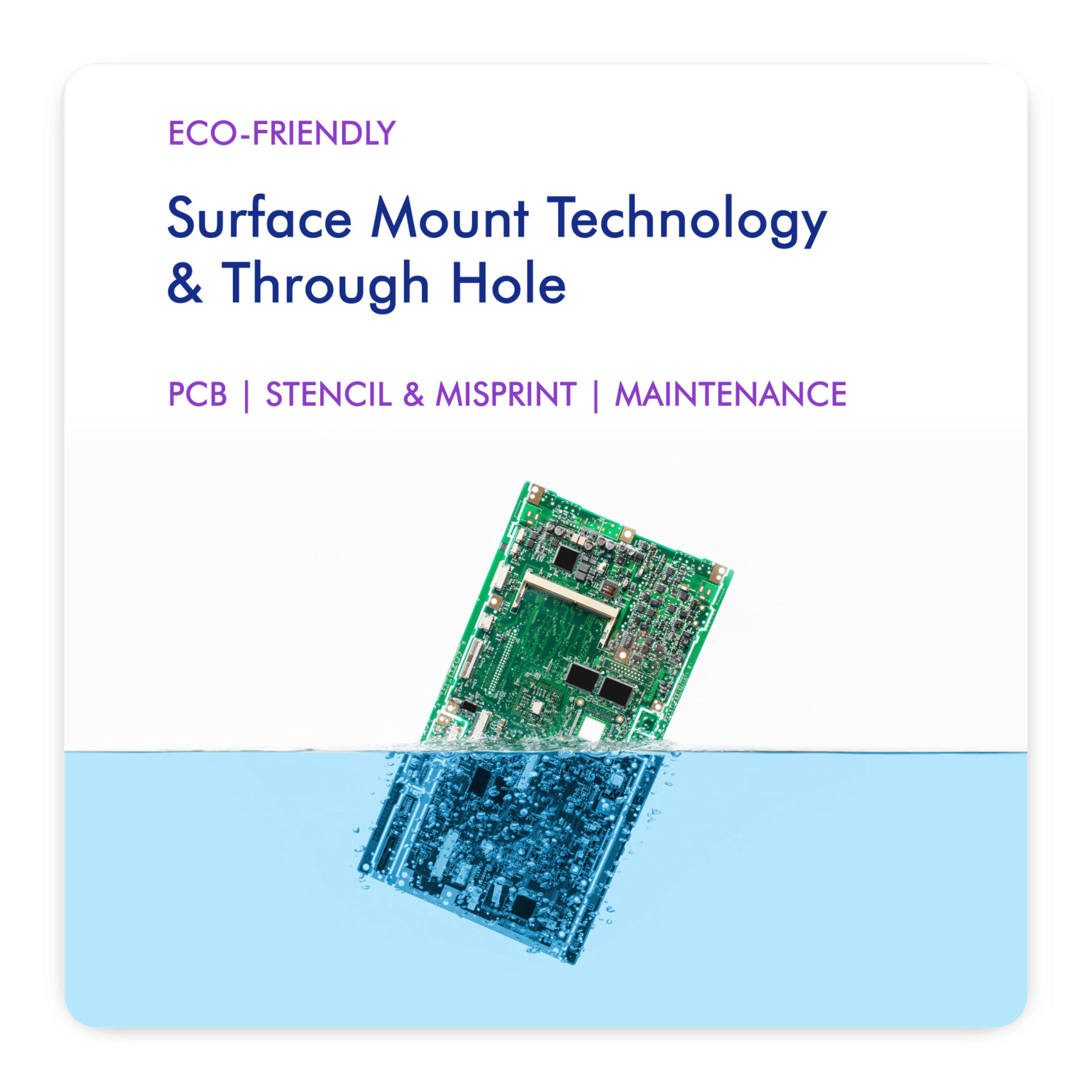 pcb dipping into blue zestron chemistry