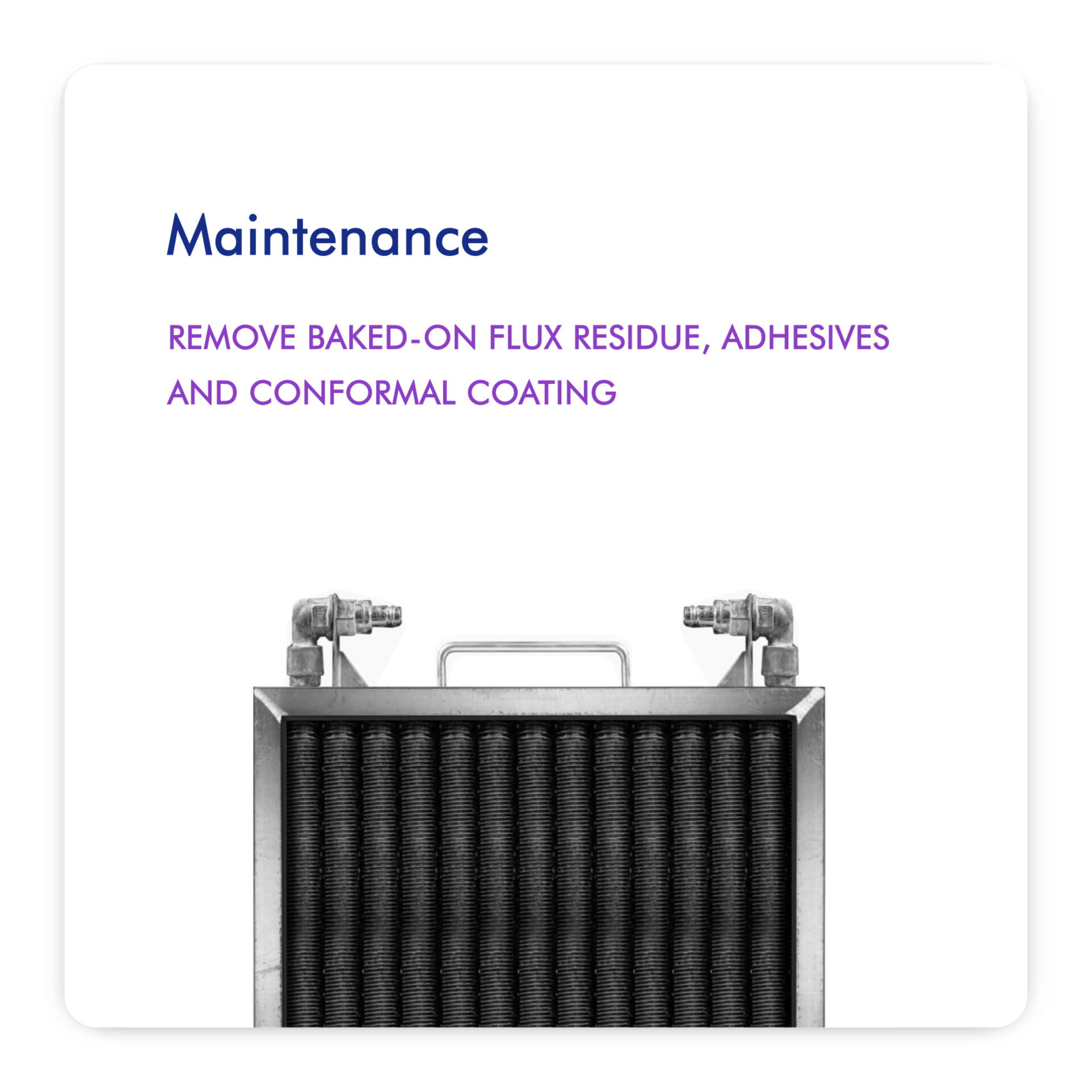 condensation trap after cleaning 