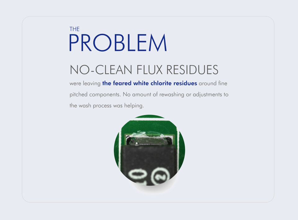 closeup of component failure on pcb 