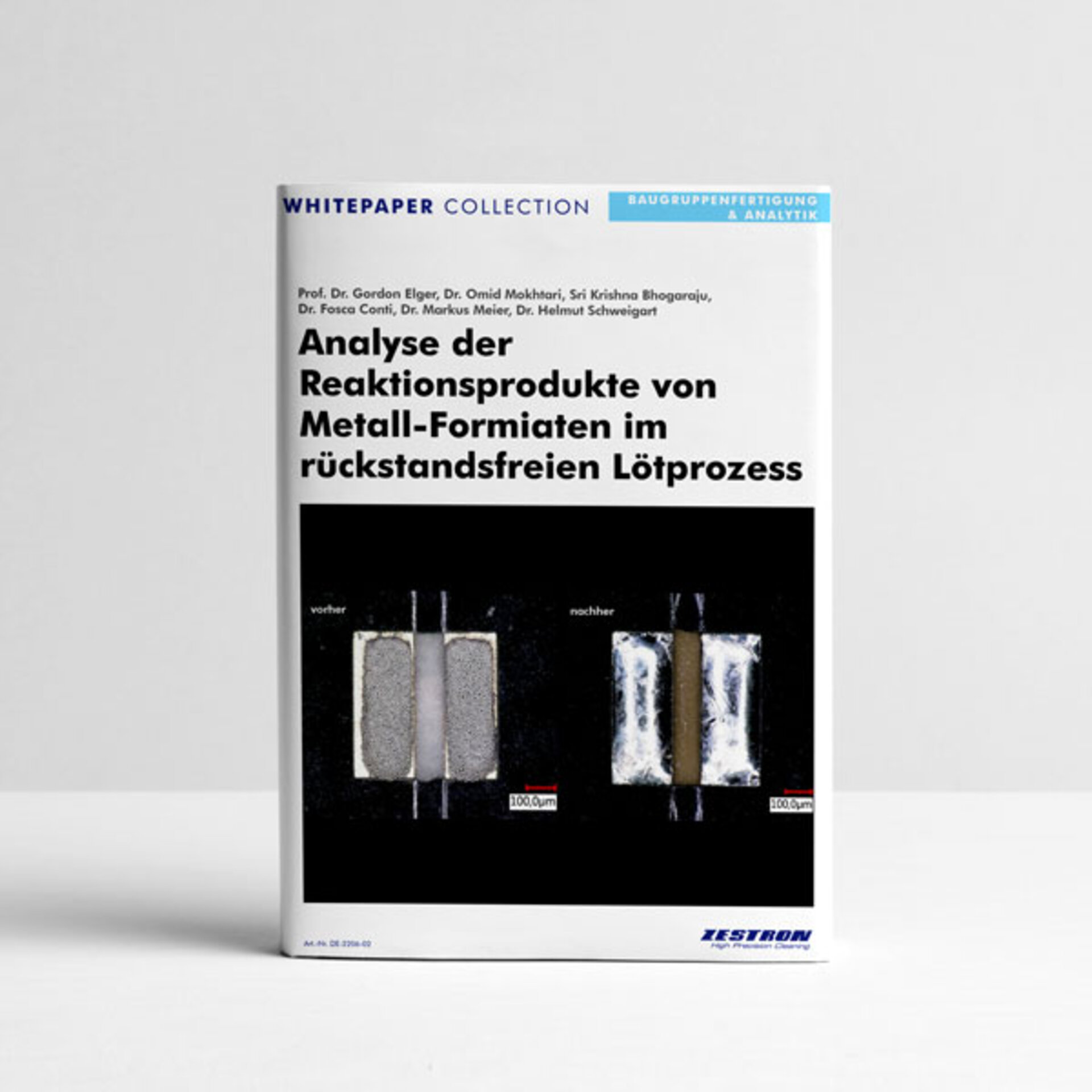 Analyse Reaktionsprodukte rückstandsfreier Lötprozess