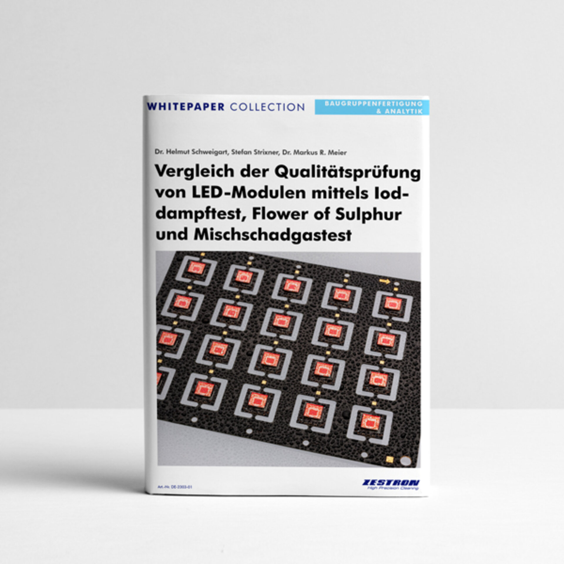 Qualitätsprüfung LED Modul Ioddampftest