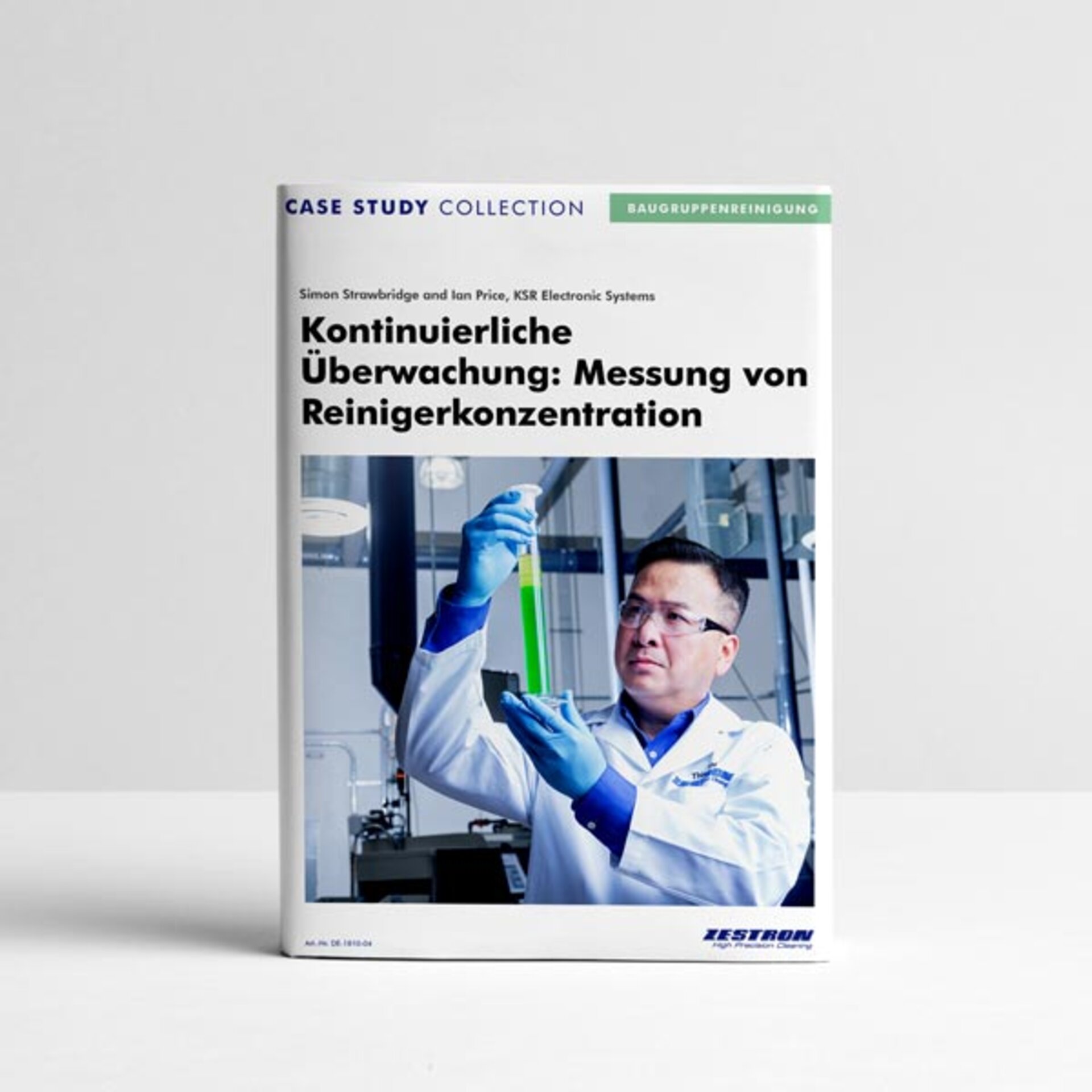 Whitepaper-Cover zum Thema Messung der Reinigerkonzentration bei der Baugruppenreinigung. | © Zestron
